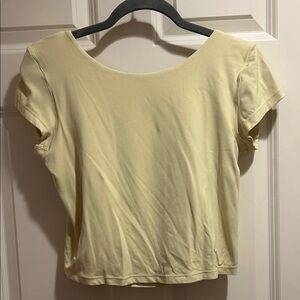 Open back Offline by Aerie Women's Butter Yellow Top